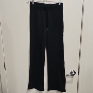 H&M Black Wide-Leg Drawstring Jumpsuit Pants